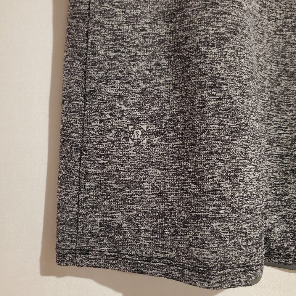 Lululemon Crew Neck Short Sleeve Shirt Mens L Tech Heathered Gray T-Shirt Gym - Picture 4 of 5